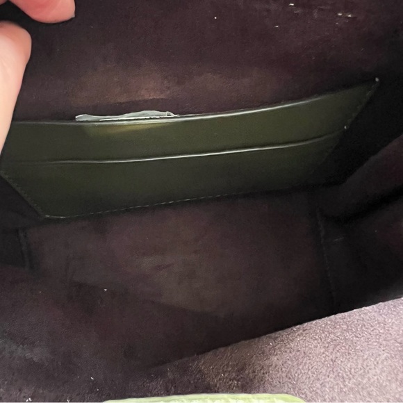 NWT Michael Kors Hamilton Legacy Medium Olive Green Suede Messenger Bag - Picture 11 of 13